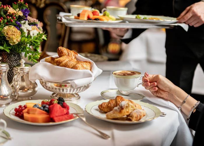 朝食ももちろんゴージャス！