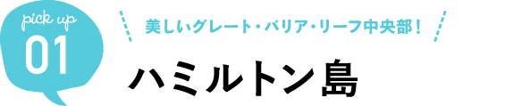 美しいグレート・バリア・リーフ中央部!ハミルトン島