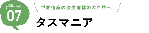 世界遺産の原生雨林の大自然へ タスマニア