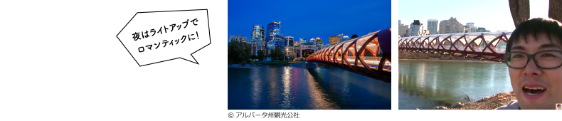 夜はライトアップでロマンティックに！