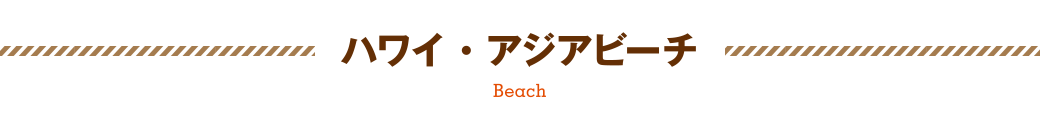 ビーチ（ハワイ、アジアビーチ）