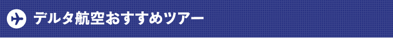 デルタ航空おすすめツアー