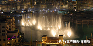 エミレーツ航空で行くドバイではぜひ訪れたい、ドバイファウンテン