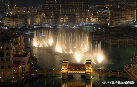 エミレーツ航空利用のヨーロッパ(マルタ)＆ドバイでの注目スポット、ドバイファウンテンはおすすめ