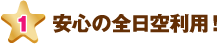 安心の全日空利用！