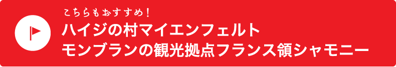 こちらもおすすめ！【ハイジの村マイエンフェルト　モンブランの観光拠点フランス領シャモニー】