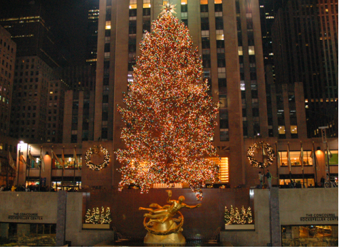 ロックフェラーセンターの世界最大のクリスマスツリー