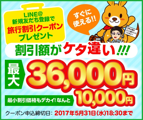 《割引額がケタ違い!!!》最大36,000円!