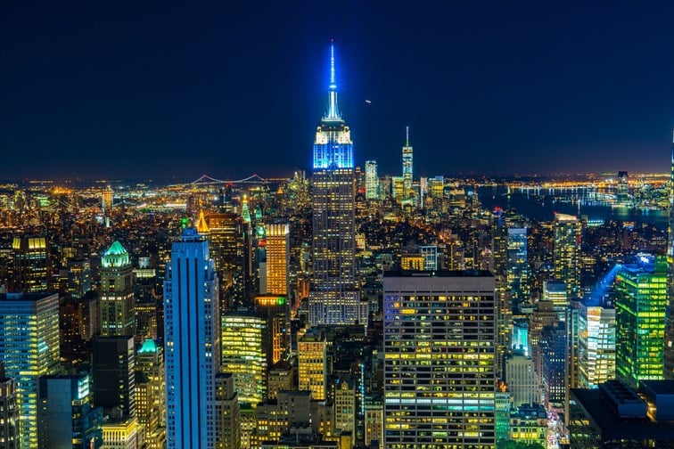 トップ・オブ・ザ・ロックからの夜景