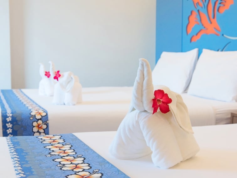 デイズインパトンのデラックスルーム(タオルアート象) デイズインパトンのデラックスルーム(タオルアート象)