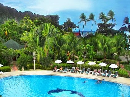 クラビのゴールデンビーチリゾートのプール