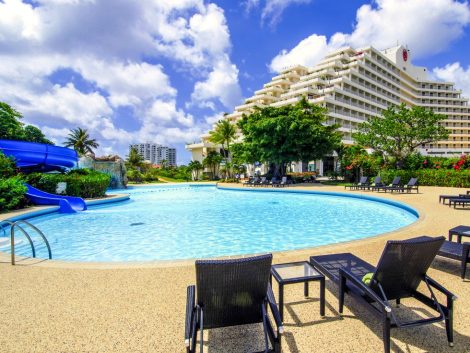 Exterior with pool morning sheraton hotel guam tour