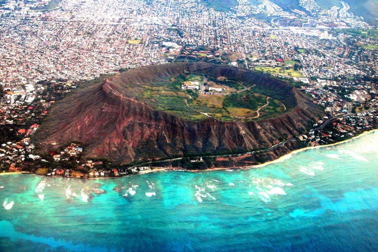 Diamond Head Crater Aerial