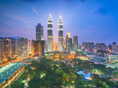 クアラルンプールのペトロナスツインタワー クアラルンプールのペトロナスツインタワー