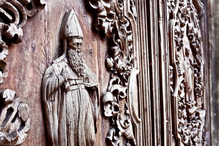 san agustin church door detail
