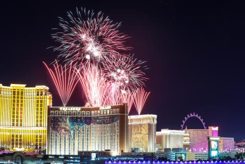ラスベガス 年末カウントダウン花火（イメージ） ラスベガス 年末カウントダウン花火（イメージ）