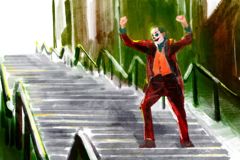 joker2 joker stairs in bronx newyork_