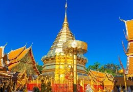 Wat,Phra,That,Doi,Suthep,Or,Golden,Temple,Is,Famous