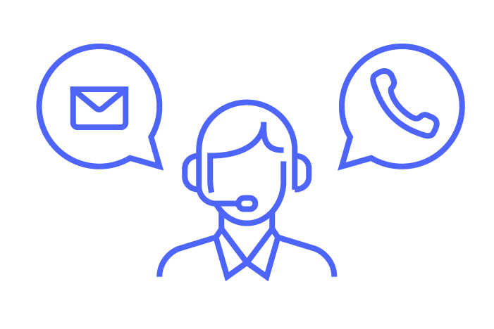 電話やメールでもお客様をサポートいたします