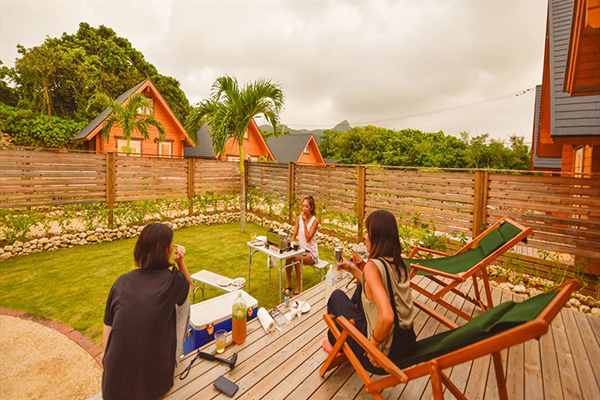 庭ではBBQが楽しめる！