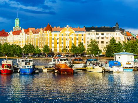 ヘルシンキの美しい港