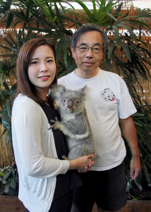 ホテル屋上階の動物園。コアラの抱っこができます。