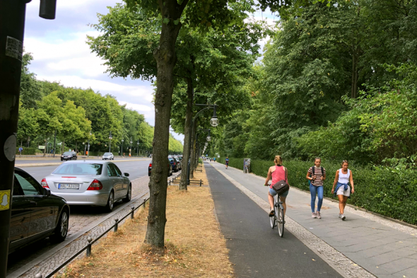 ベルリンの自転車用通路