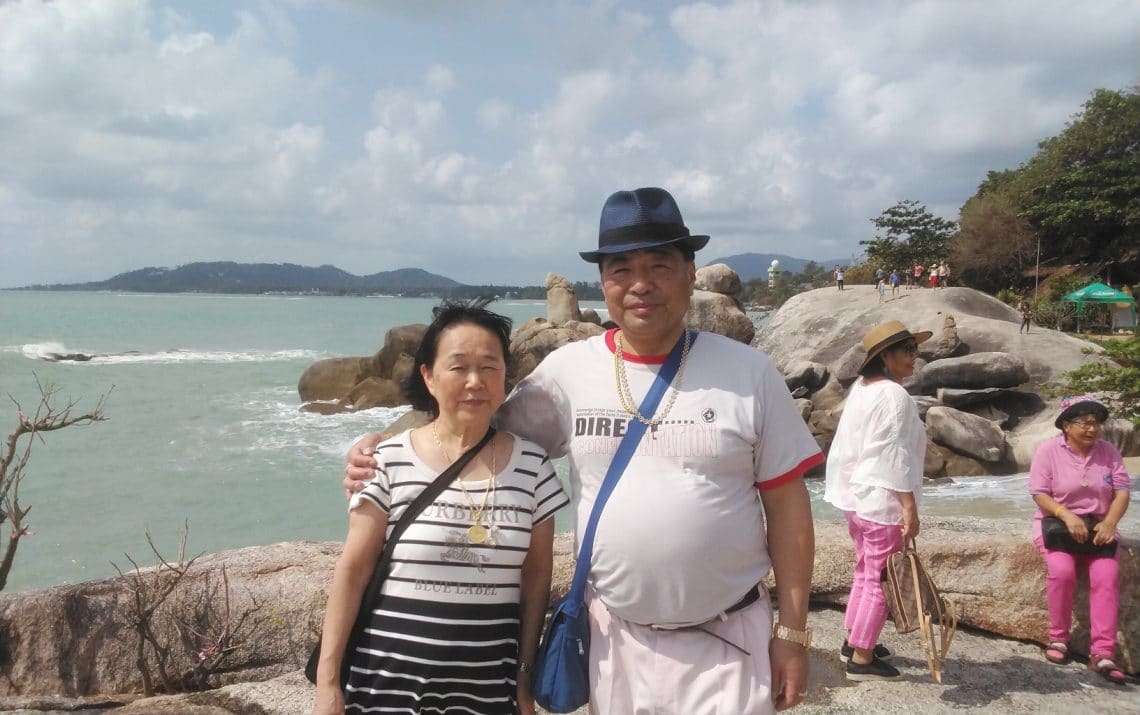 夫婦ともども初のサムイ島