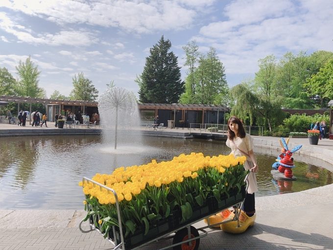 キューケンホフ公園にて