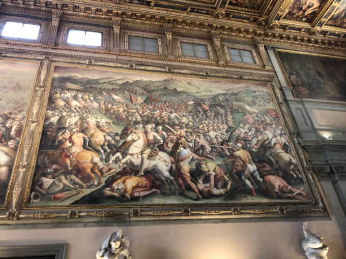 ヴェッキオ宮殿の五百人広間の絵