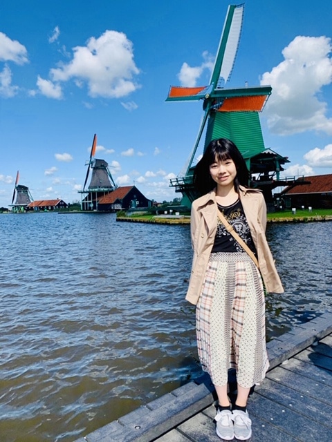 風車村にて オランダらしい水辺の美しい景色