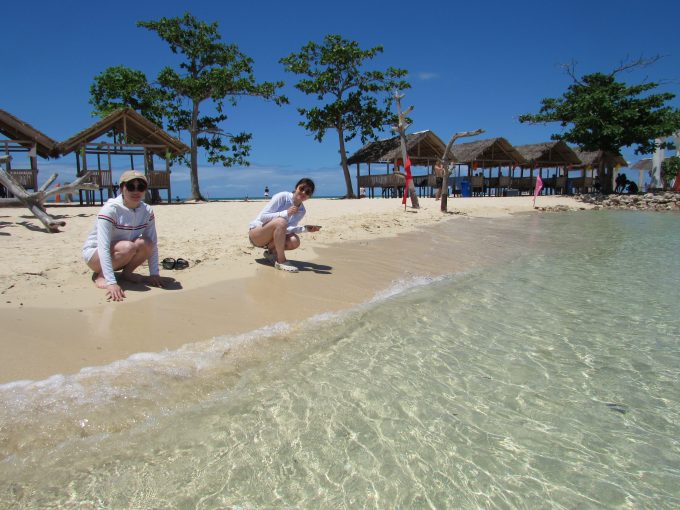 パンダノン島の綺麗な海！