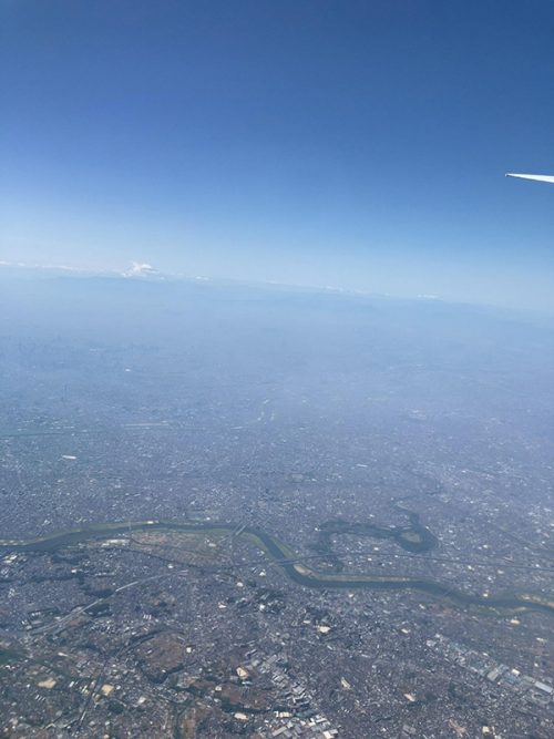 飛行機からのアメリカの景色