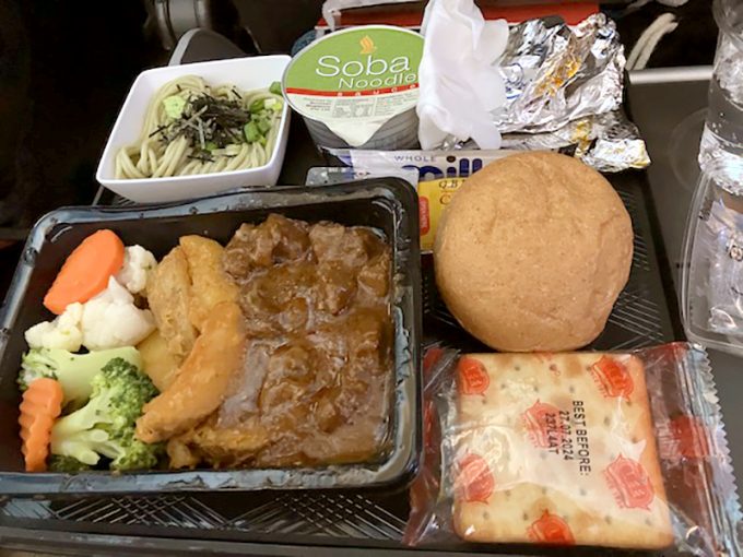 シンガポール航空の機内食