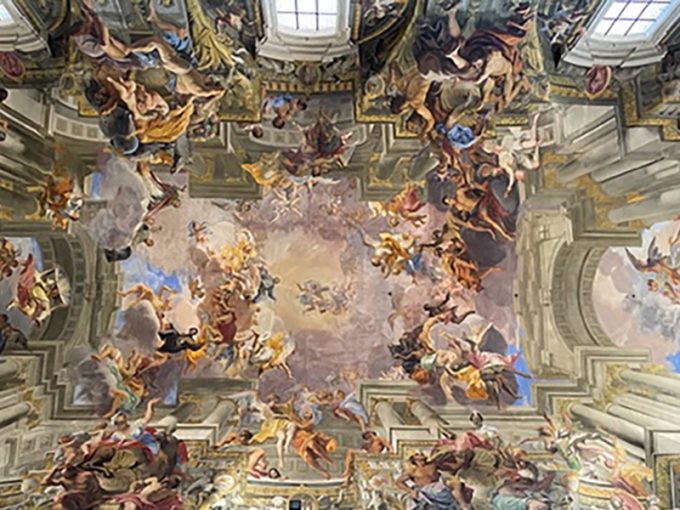 聖イグナチオ デ ロヨラ教会の天井画