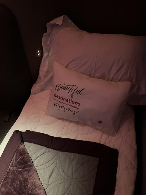 Qスイートの窓側座席