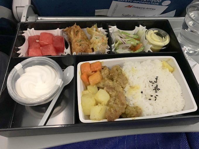 フィリピン航空の機内食