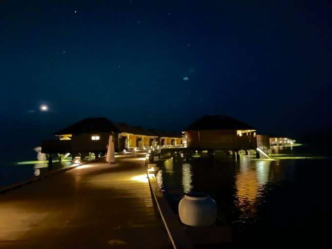 星空も綺麗なリゾートでした。