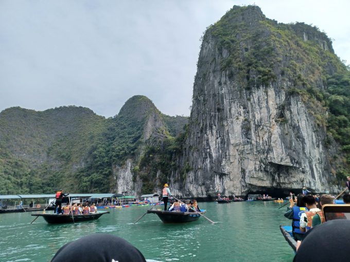 ボートの上から