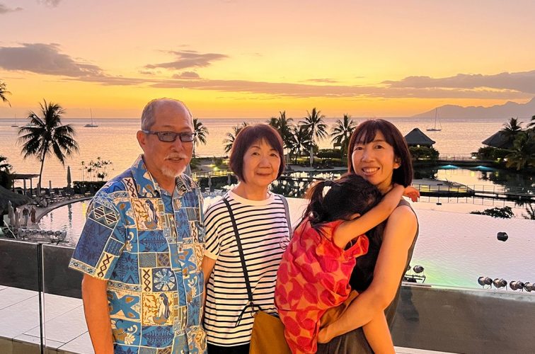 インターコンチネンタル タヒチからの綺麗な夕焼け