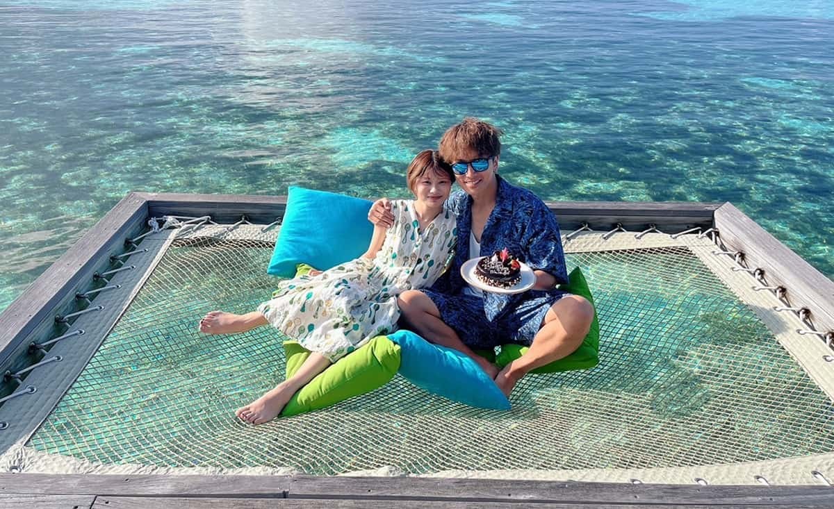 ケーキを用意してくれてモルディブで最高の誕生日を迎えました！