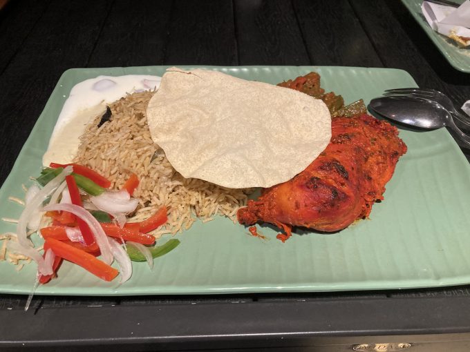 ナイトサファリ内のレストランで食べた夕食