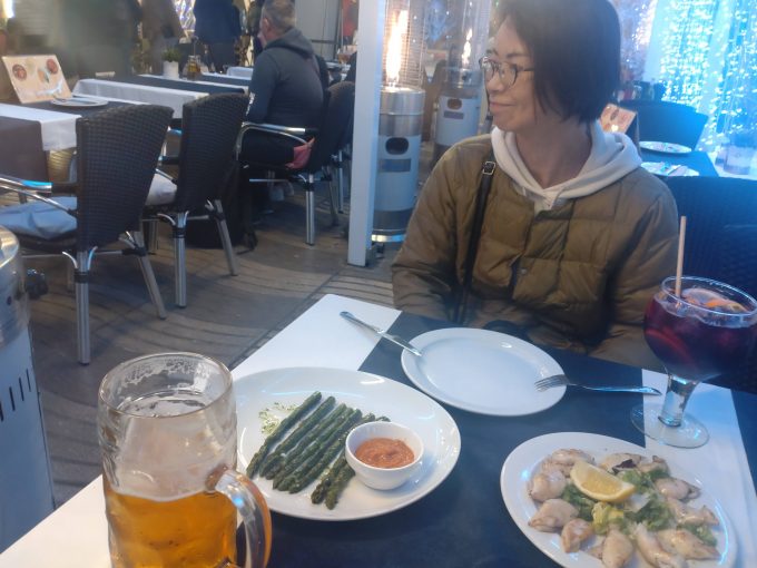 ランブラス通りのレストラン