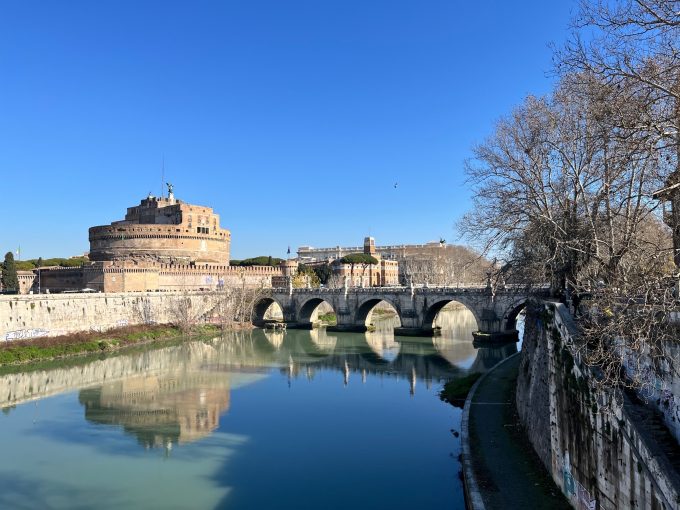 サンタンジェロ城の近くで撮影