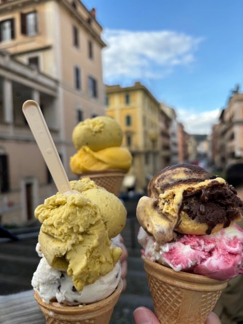 バチカン美術館すぐそばのジェラート屋さんで念願のジェラート