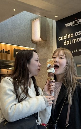 最後にイタリアのジェラートを食べれて大満足！