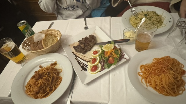 「 La Piazzetta del Quirinale」で夕食をいただきました