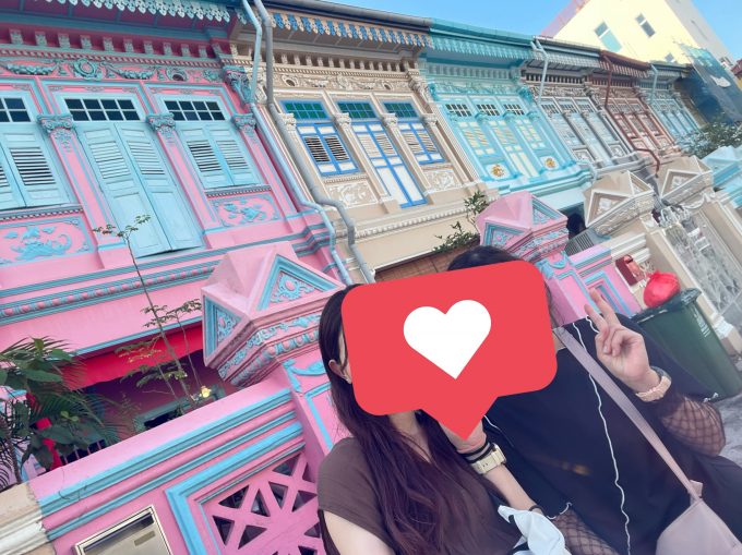 カトン地区「プラナカンハウス」。可愛いです。