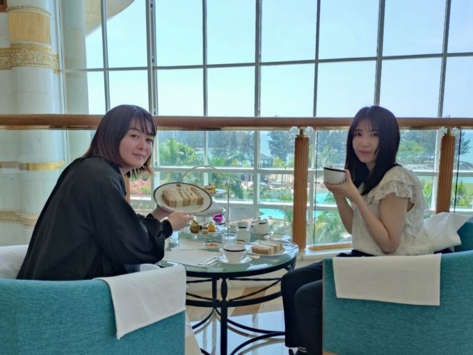 アフタヌーンティーを楽しみました♡