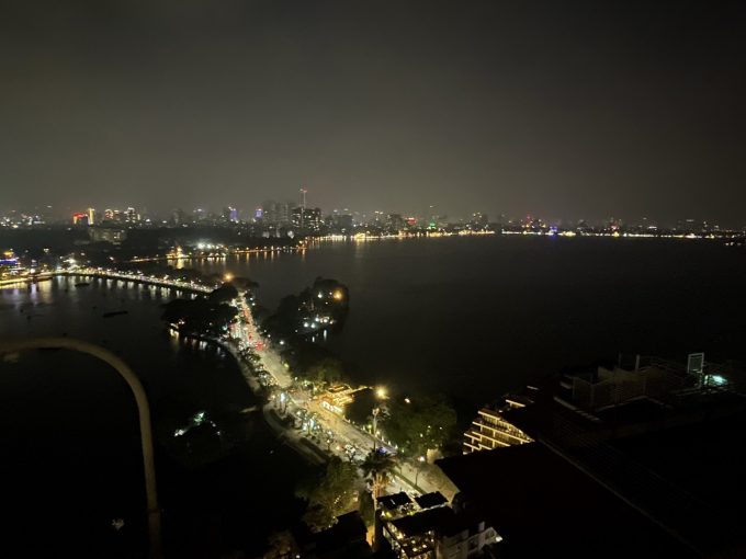 パン パシフィック ハノイから見た夜景